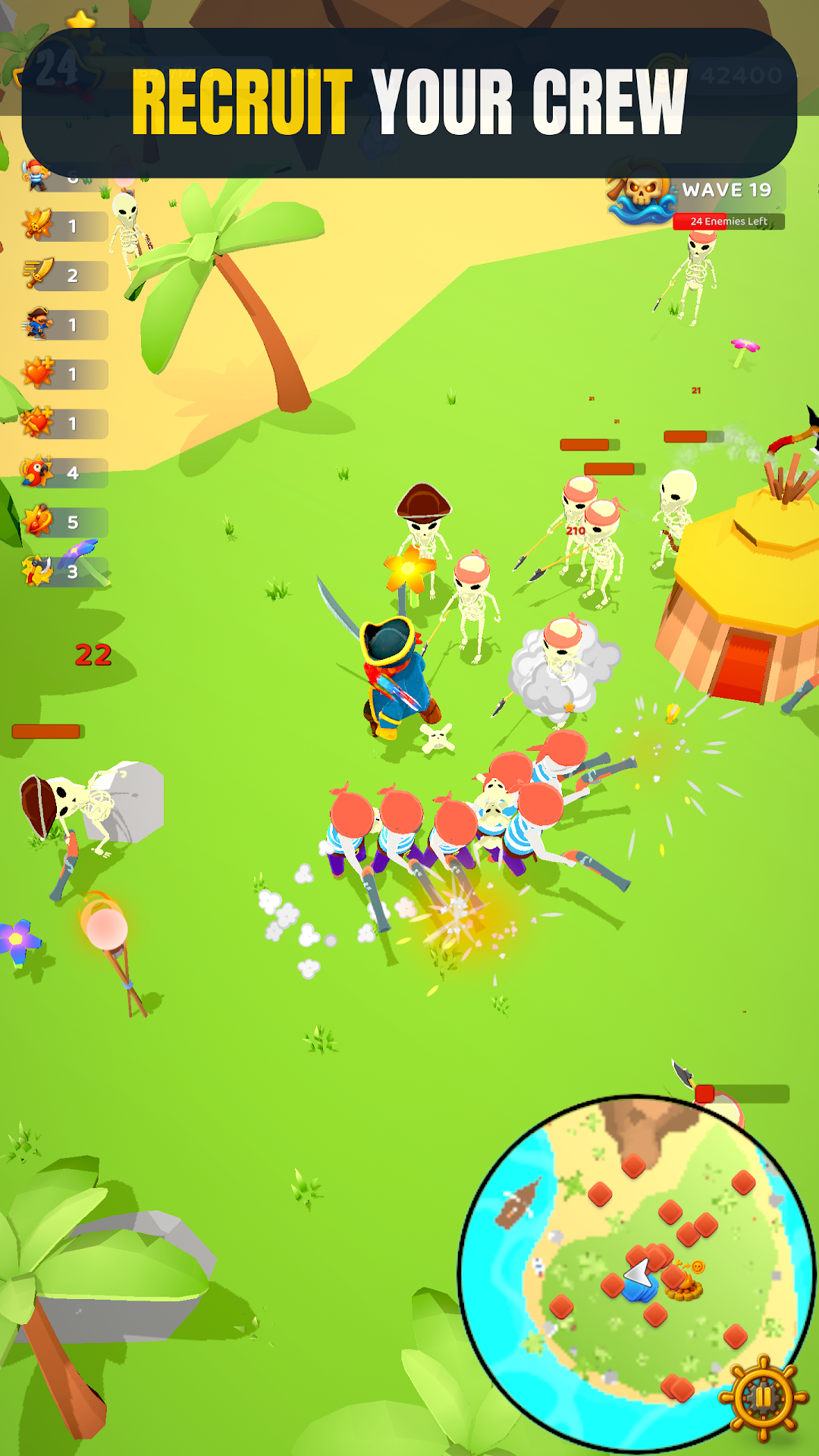 Pirate Survivors gameplay screenshot