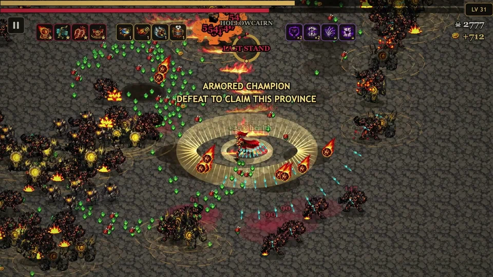WORLDTAKER gameplay: a horde closes in as evolved weapons fire